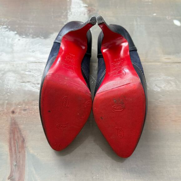 Christian Louboutin Black Defil Pump Décolleté Nappa Sz 38.5 - Picture 14 of 16